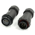 RS PRO Industrial Circular Connector Cable Mount 6 Contacts 21 mm Threaded Interface IP68 Rated IP68