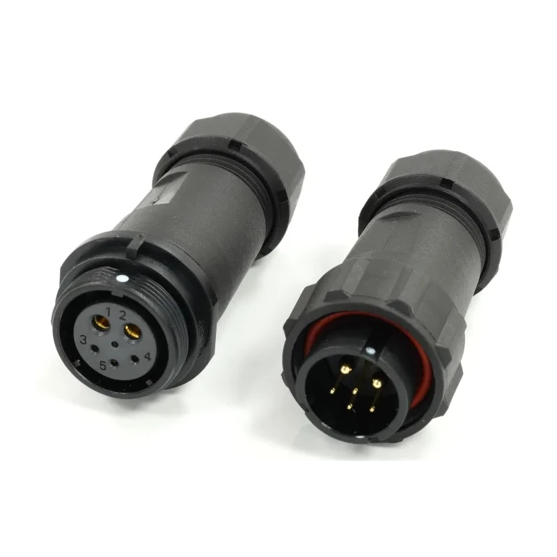 RS PRO Industrial Circular Connector Cable Mount 6 Contacts 21 mm Threaded Interface IP68 Rated IP68