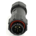 RS PRO Circular Connector Cable Mount 6 Contacts 21 mm Plug Male Threaded IP68 233-8266
