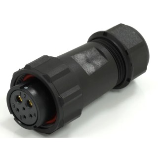 RS PRO Circular Connector, 6 Contacts, Cable Mount, 21 mm Size, Plug Female, IP68, Threaded Interface, 500V, 30.5A 233-8280