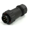 RS PRO Circular Connector Cable Mount 21 mm 6 Contacts Male Plug Threaded IP68 500V 25.5A 233-8270