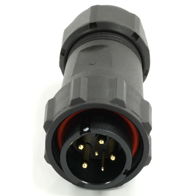RS PRO Circular Connector Cable Mount 21 mm 6 Contacts Male Plug Threaded IP68 500V 25.5A 233-8270