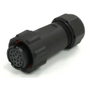 RS PRO Circular Connector Cable Mount Plug Female 15 Contacts 21 mm IP68 400V Threaded Termination Solder 233-8278