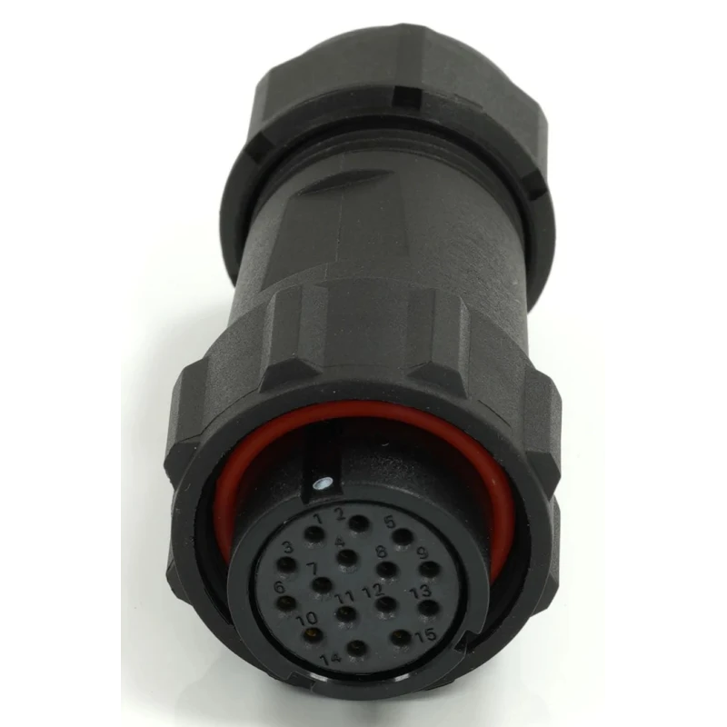 RS PRO Circular Connector Cable Mount Plug Female 15 Contacts 21 mm IP68 400V Threaded Termination Solder 233-8278
