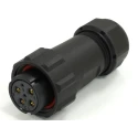 RS PRO Circular Connector 6 Contacts Cable Mount Plug Female IP68 500V 25.5A 21 mm 233-8281