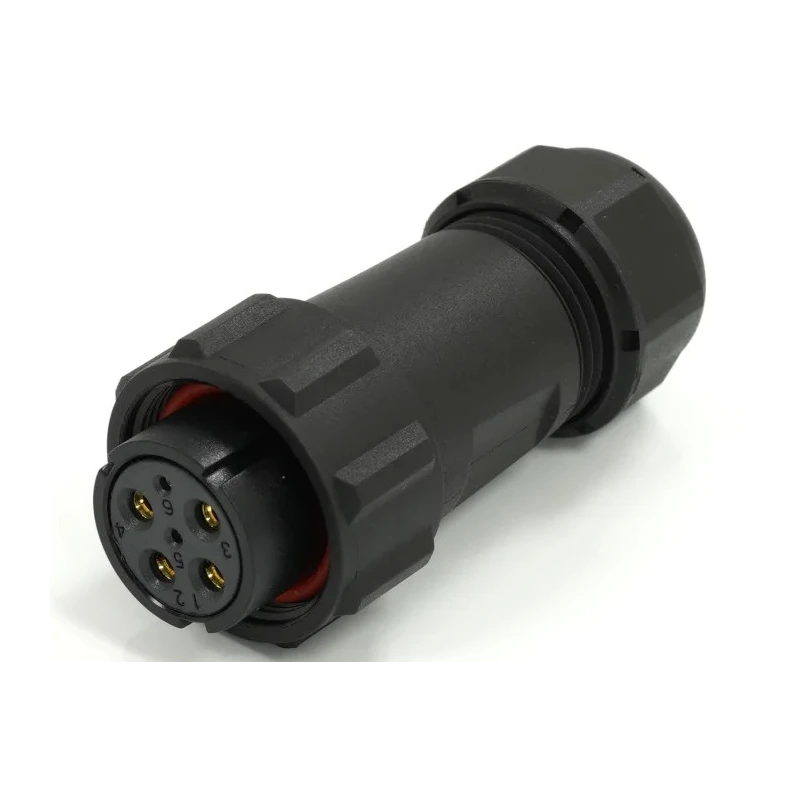 RS PRO Circular Connector 6 Contacts Cable Mount Plug Female IP68 500V 25.5A 21 mm 233-8281