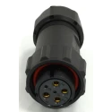 RS PRO Circular Connector 6 Contacts Cable Mount Plug Female IP68 500V 25.5A 21 mm 233-8281