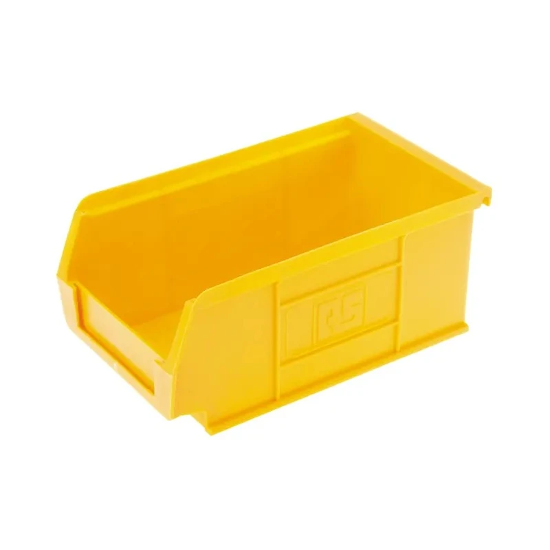 RS PRO Polypropylene Storage Bin, 167 mm x 101 mm x 76 mm, Yellow 484-3839