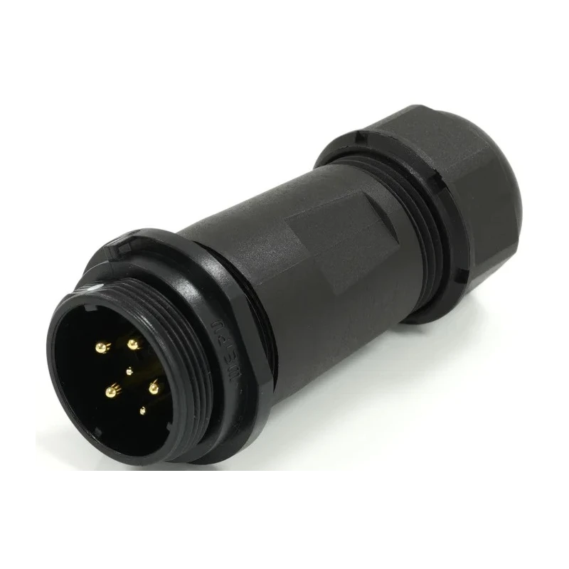 RS PRO Circular Connector, 6 Contacts, Cable Mount, Socket Male, 21 mm, 500V, 25.5A, IP68, Threaded, Polyamide 66 & 233-8286