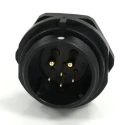 RS PRO Circular Connector 6 Contacts Front Mount 21 mm Socket Male IP68 500V 30.5A 233-8293