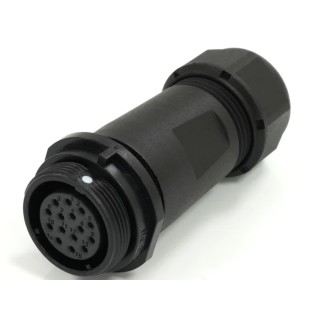 RS PRO Circular Connector 15 Contacts Cable Mount Socket Female Threaded IP68 400V 5A 21 mm 233-8288