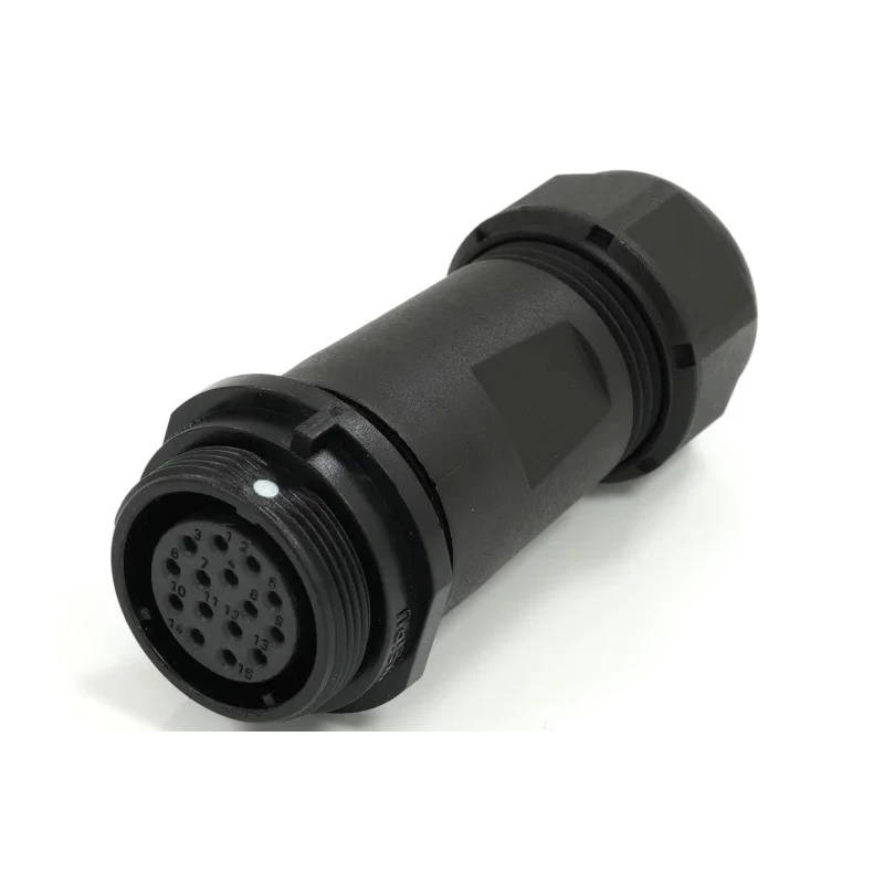 RS PRO Circular Connector 15 Contacts Cable Mount Socket Female Threaded IP68 400V 5A 21 mm 233-8288