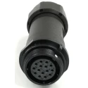 RS PRO Circular Connector 15 Contacts Cable Mount Socket Female Threaded IP68 400V 5A 21 mm 233-8288