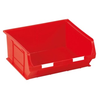 RS PRO Polypropylene Storage Bin 376 mm x 419 mm x 180 mm Red 484-3845