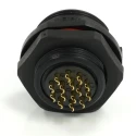 RS PRO Circular Connector, 15 Contacts, Front Mount, Socket, Male, 21 mm Size, IP68, Threaded Mating, 400V, 5A 233-8292