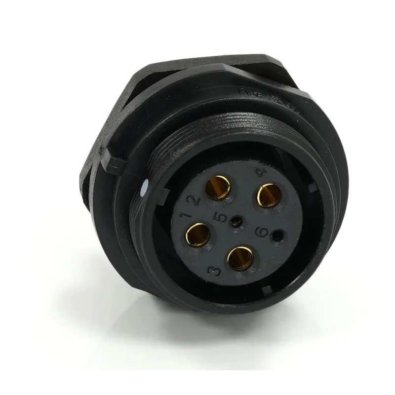 RS PRO Circular Connector, 6 Contacts, Front Mount, 21 mm, Socket Female, IP68, Threaded, 500V, 25.5A 233-8298
