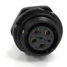 RS PRO Circular Connector, 6 Contacts, Front Mount, 21 mm, Socket Female, IP68, Threaded, 500V, 25.5A 233-8298