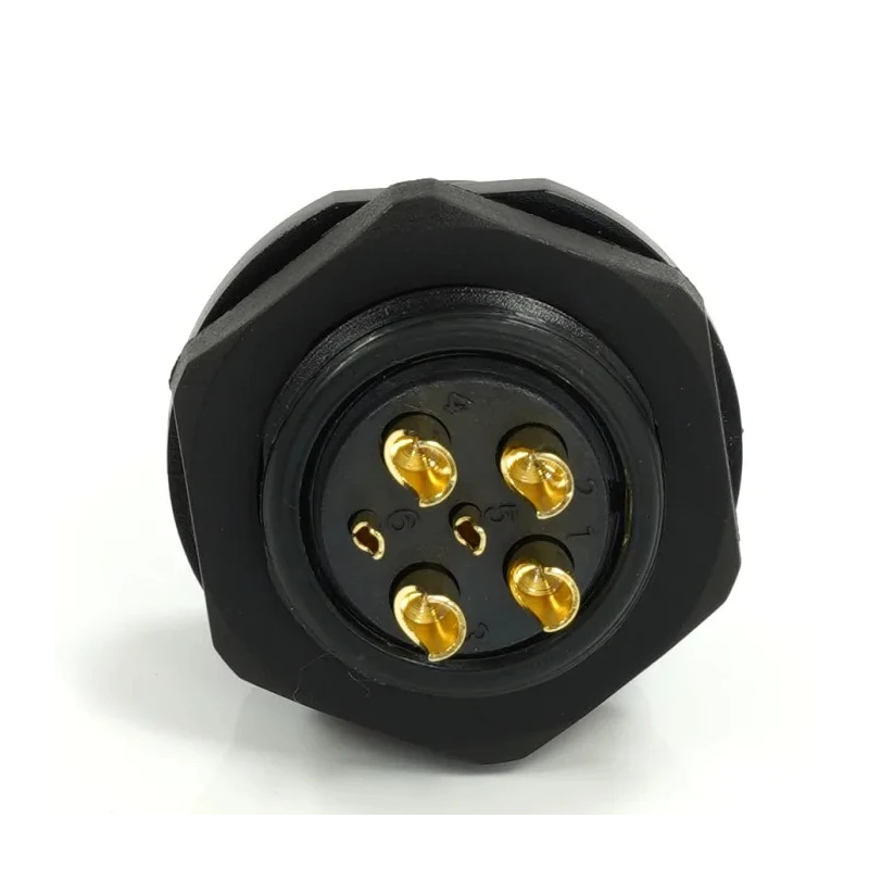 RS PRO Circular Connector, 6 Contacts, Front Mount, 21 mm, Socket Female, IP68, Threaded, 500V, 25.5A 233-8298