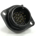 RS PRO Circular Connector 15 Contacts Flange Mount 21 mm Socket Male IP68 400V Threaded 233-8300