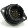 RS PRO Circular Connector 15 Contacts Flange Mount 21 mm Socket Male IP68 400V Threaded 233-8300