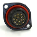 RS PRO Circular Connector 15 Contacts Flange Mount 21 mm Socket Male IP68 400V Threaded 233-8300