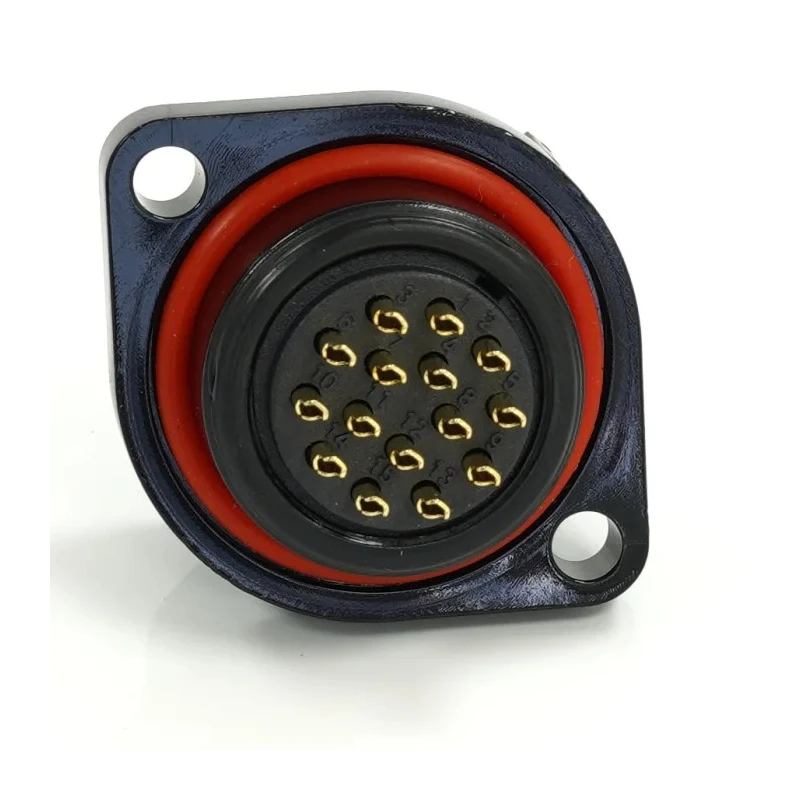 RS PRO Circular Connector 15 Contacts Flange Mount 21 mm Socket Male IP68 400V Threaded 233-8300