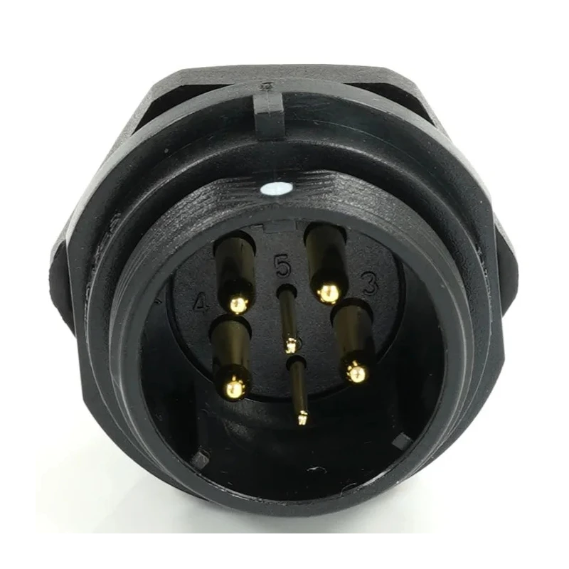 RS PRO Circular Connector Socket, 6 Contacts, Front Mount, 21 mm, Male, IP68, Threaded, 500V, 25.5A 233-8294