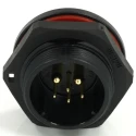 RS PRO Circular Connector, 6 Contacts, Rear Mount, 21 mm Socket, Male, IP68, 500V, 30.5A 233-8319