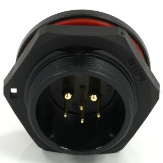 RS PRO Circular Connector, 6 Contacts, Rear Mount, 21 mm Socket, Male, IP68, 500V, 30.5A 233-8319