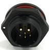 RS PRO Circular Connector, 6 Contacts, Rear Mount, 21 mm Socket, Male, IP68, 500V, 30.5A 233-8319