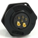 RS PRO Circular Connector, 6 Contacts, Rear Mount, 21 mm Socket, Male, IP68, 500V, 30.5A 233-8319