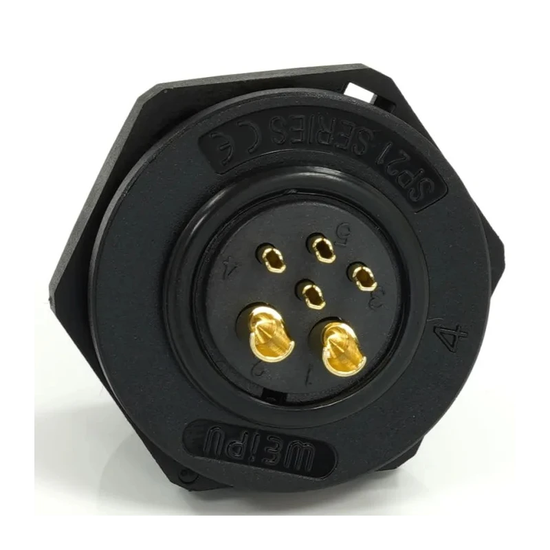 RS PRO Circular Connector, 6 Contacts, Rear Mount, 21 mm Socket, Male, IP68, 500V, 30.5A 233-8319