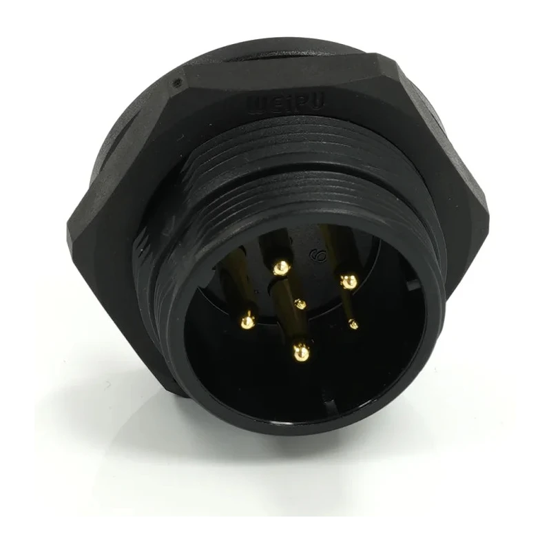 RS PRO Circular Connector, 6 Contacts, Rear Mount, Socket, Male, 21 mm, Threaded, IP68, 500V, 25.5A 233-8320