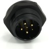 RS PRO Circular Connector, 6 Contacts, Rear Mount, Socket, Male, 21 mm, Threaded, IP68, 500V, 25.5A 233-8320