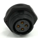 RS PRO Circular Connector Socket, 4 Contacts, Rear Mount, 21 mm, Female, IP68, 500V, 10A 233-8331