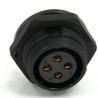 RS PRO Circular Connector Socket, 4 Contacts, Rear Mount, 21 mm, Female, IP68, 500V, 10A 233-8331