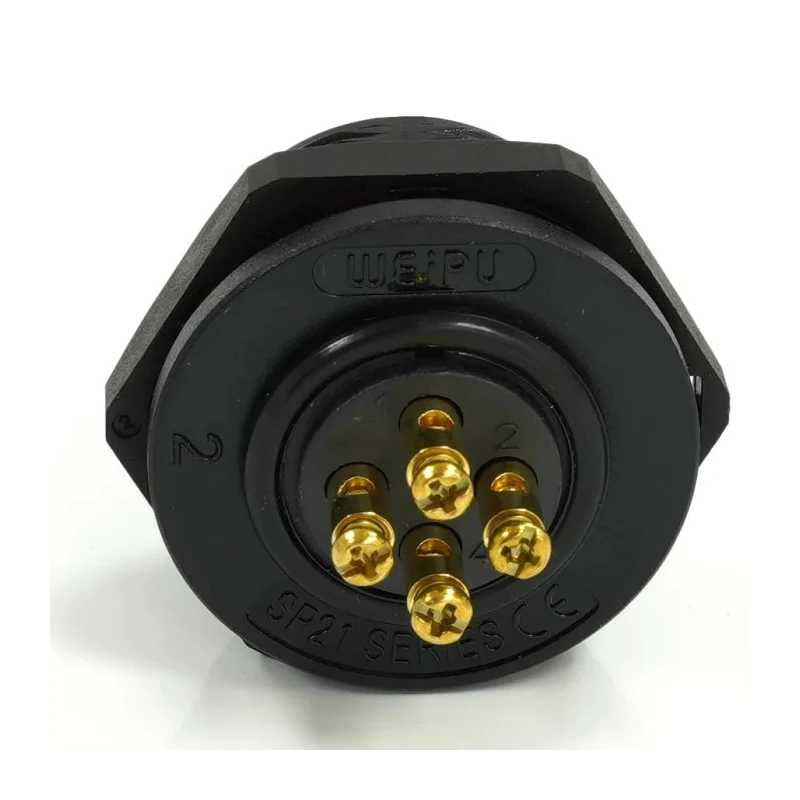 RS PRO Circular Connector Socket, 4 Contacts, Rear Mount, 21 mm, Female, IP68, 500V, 10A 233-8331
