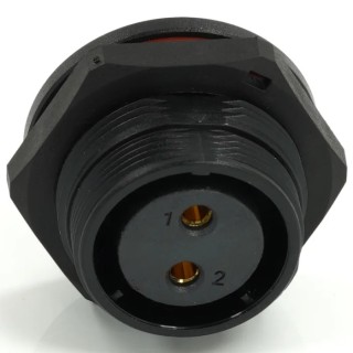 RS PRO Industrial Circular Connector 2 Contacts Rear Mount 21 mm Socket Female IP68 233-8326