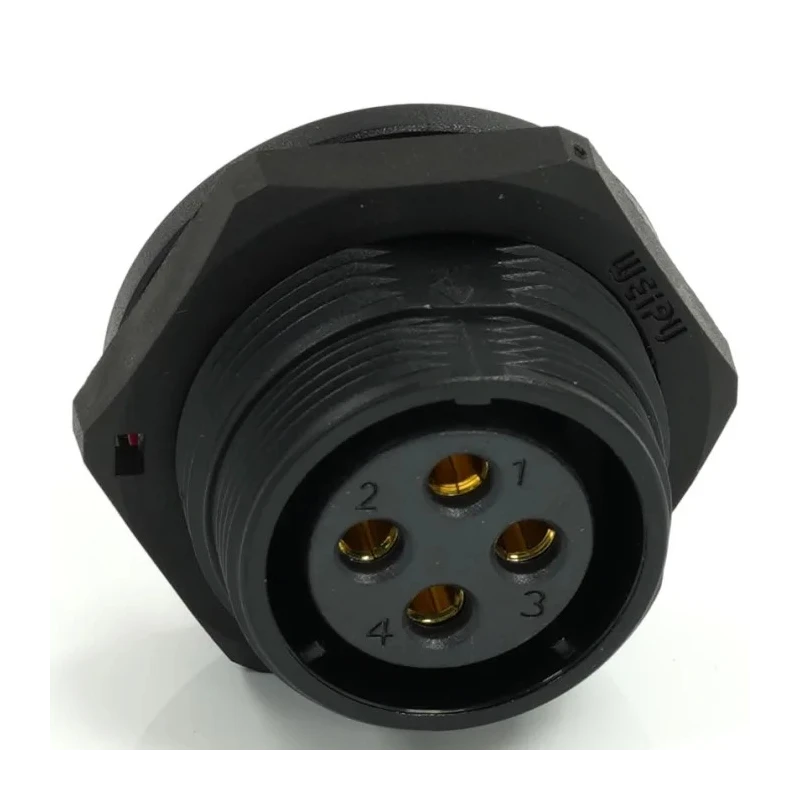 RS PRO Circular Connector, 4 Contacts, Rear Mount, 21 mm Socket, Female, IP68, 500V, 30A 233-8330