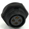 RS PRO Circular Connector, 4 Contacts, Rear Mount, 21 mm Socket, Female, IP68, 500V, 30A 233-8330