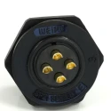 RS PRO Circular Connector, 4 Contacts, Rear Mount, 21 mm Socket, Female, IP68, 500V, 30A 233-8330
