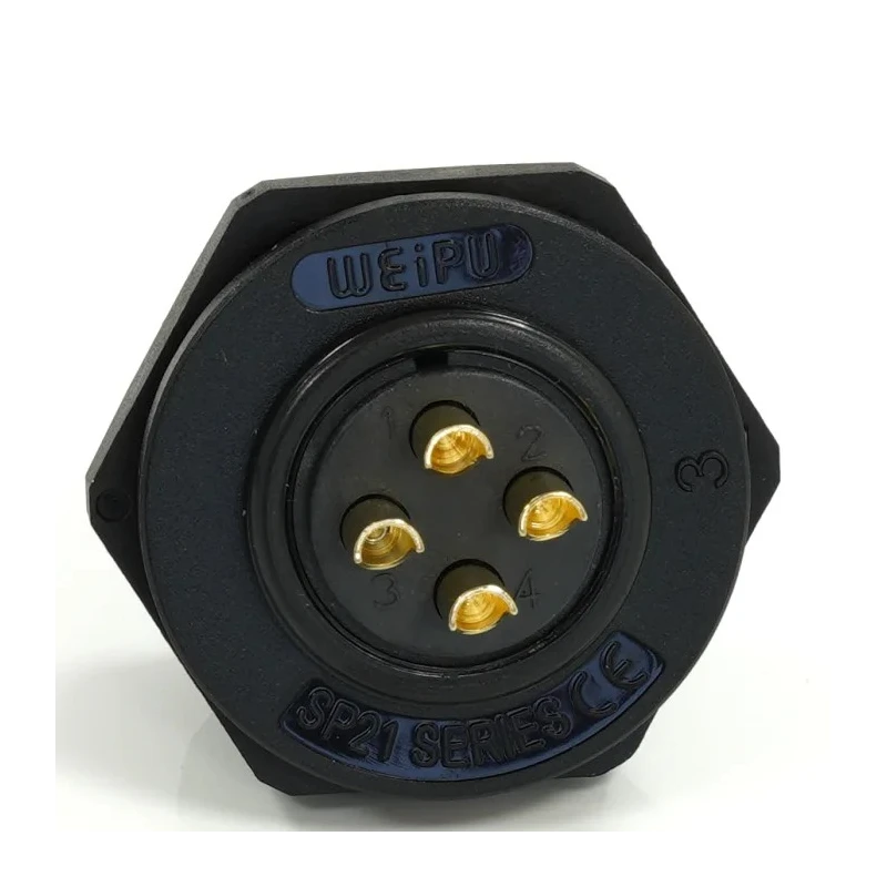 RS PRO Circular Connector, 4 Contacts, Rear Mount, 21 mm Socket, Female, IP68, 500V, 30A 233-8330