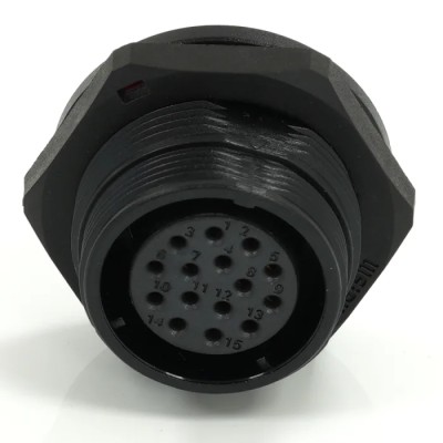 RS PRO Industrial Circular Connector 15 Contacts Rear Socket Female 21 mm, Threaded Mating, IP68 400V 5A 233-8325