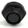 RS PRO Industrial Circular Connector 15 Contacts Rear Socket Female 21 mm, Threaded Mating, IP68 400V 5A 233-8325