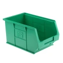 RS PRO Polypropylene Storage Bin 240 mm x 150 mm x 130 mm Green 484-4040