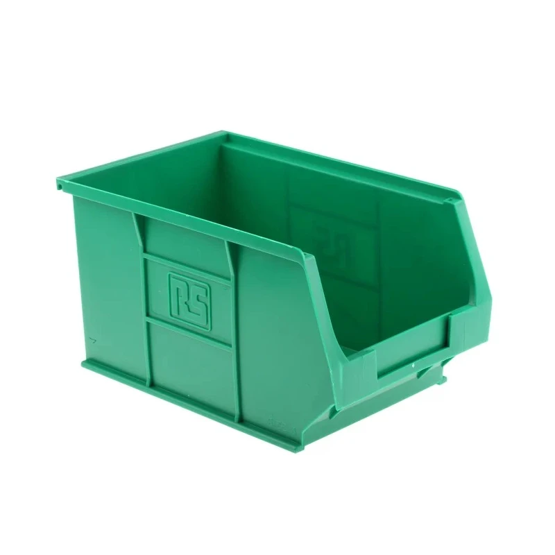 RS PRO Polypropylene Storage Bin 240 mm x 150 mm x 130 mm Green 484-4040