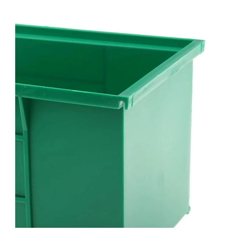 RS PRO Polypropylene Storage Bin 240 mm x 150 mm x 130 mm Green 484-4040