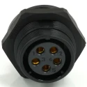 RS PRO Industrial Circular Connector 5 Contacts Rear Mount Socket Female IP68 500V 10A 233-8333