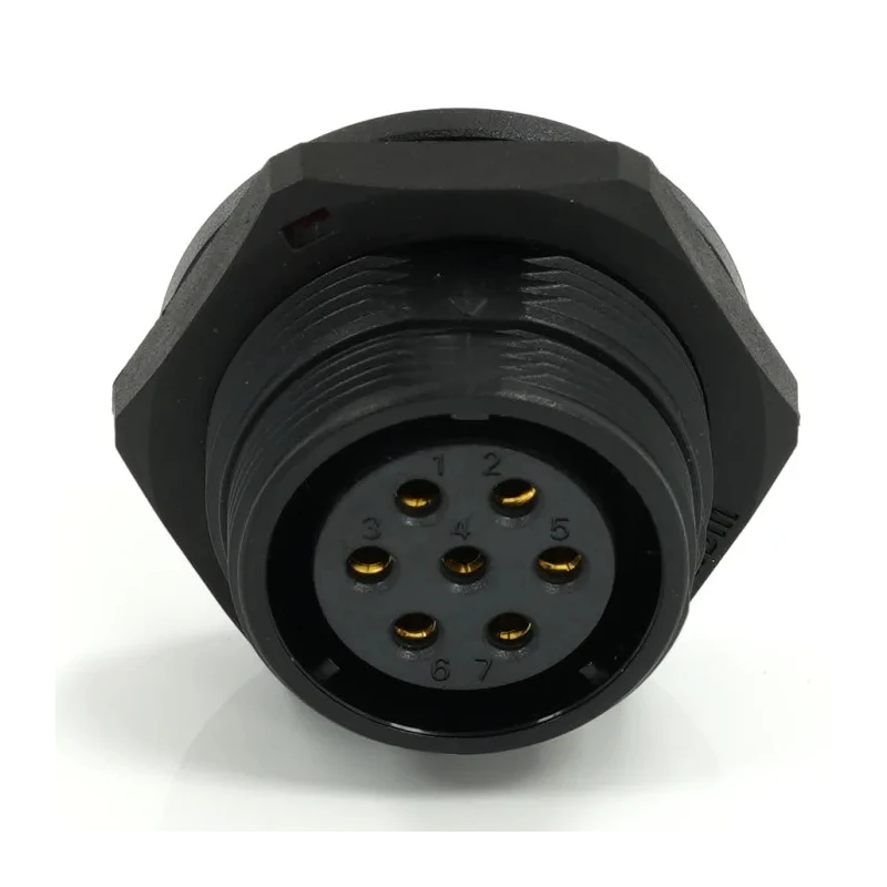 RS PRO Industrial Circular Connector, 7 Contacts, Rear Mount Socket, Female, 21 mm, 500V, 15A, Threaded Interface 233-8337
