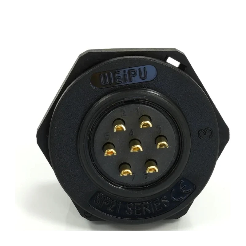 RS PRO Industrial Circular Connector, 7 Contacts, Rear Mount Socket, Female, 21 mm, 500V, 15A, Threaded Interface 233-8337